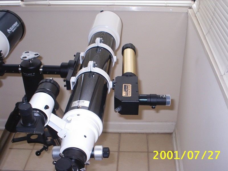 the skywatcher 120ed apo I used for testing at f/10 with the pst mod.  Used the same front erf that I used with the achro.  I used both with and without the ERF to be honest..