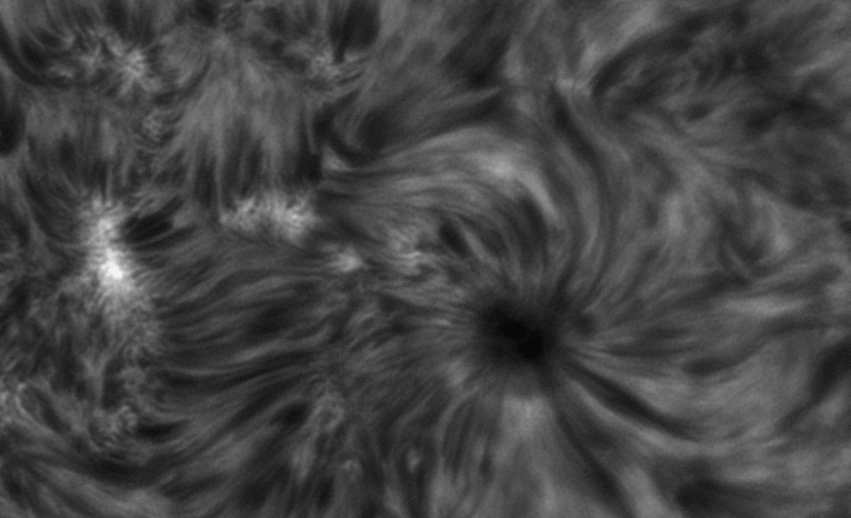 Animation of HA, CaK &amp; Gband of the Sunspot and surrounding structures