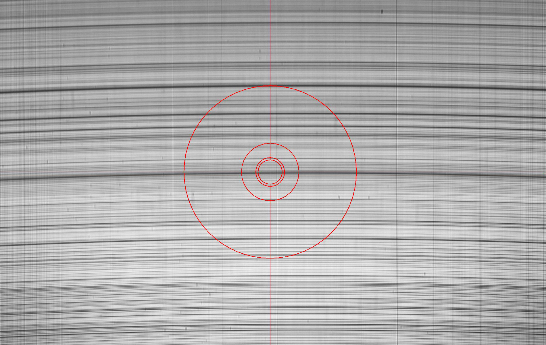 H-delta: line is at the crosshair