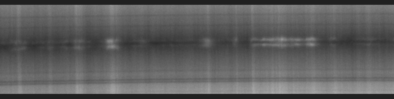 Closeup of the Ca-K spectral line a 0.1 angstrom resolution.